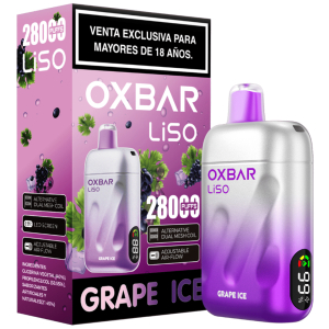 Vaporizador Oxbar Liso 28000 Puffs Grape Ice