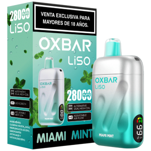 Vaporizador Oxbar Liso 28000 Puffs Miami Mint