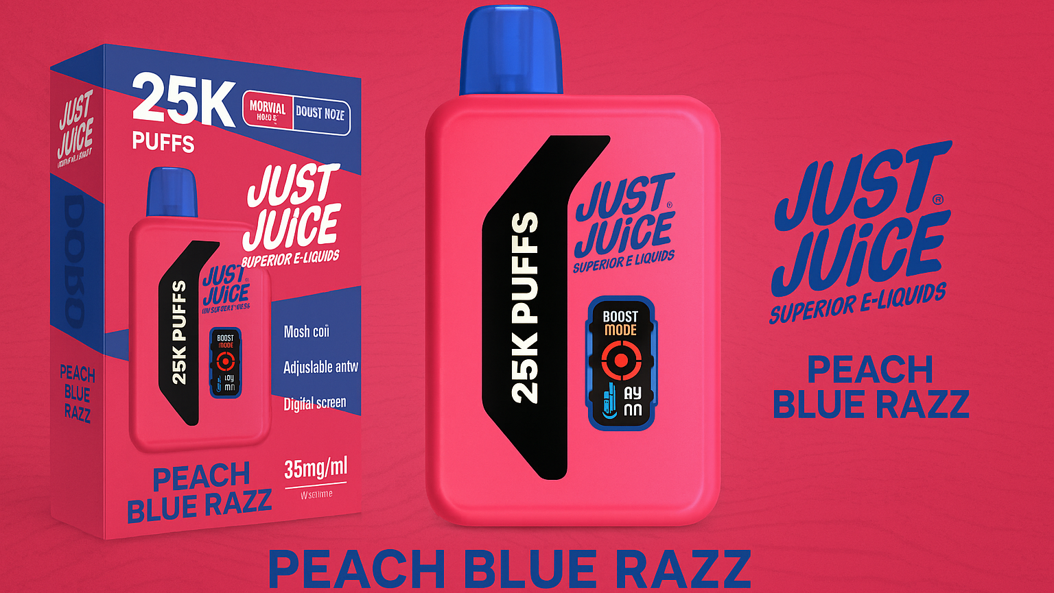 Just Juice 25000 Puffs Peach Blue Razz 1 Peach Blue Razz e1760028878981