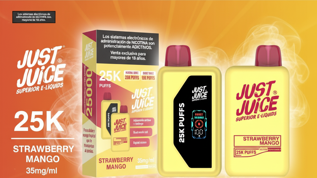 Just Juice 25000 Puffs Strawberry Mango 1 Strawberry Mango e1760034178271
