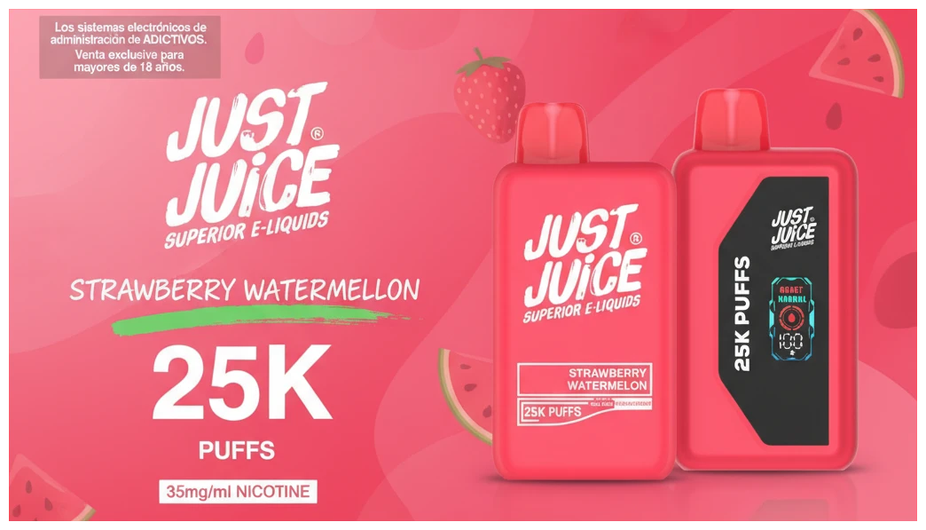 Just Juice 25000 Puffs Strawberry Watermelon 1 Strawberry Watermelon e1760036635597