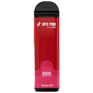 Cartucho De Recarga Life Pod 8000 Puffs Strawberry Ice