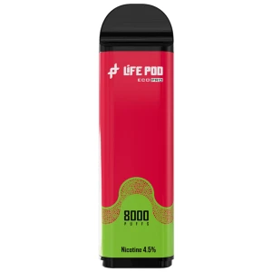 Cartucho De Recarga Life Pod 8000 Puffs Strawberry Kiwi