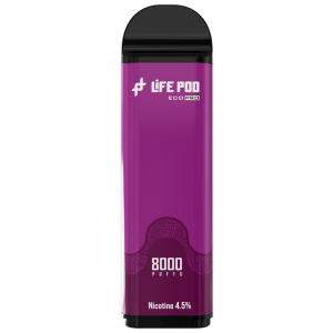 Cartucho De Recarga Life Pod 8000 Puffs Grape Ice