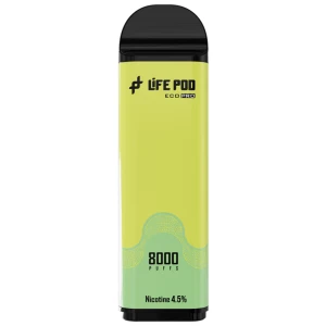 Cartucho De Recarga Life Pod 8000 Puffs Green Grape Ice