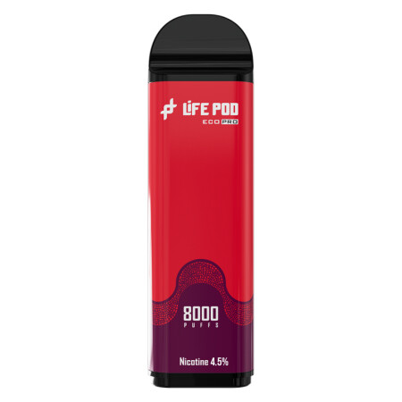Cartucho De Recarga Life Pod 8000 Puffs Cherry Bomb