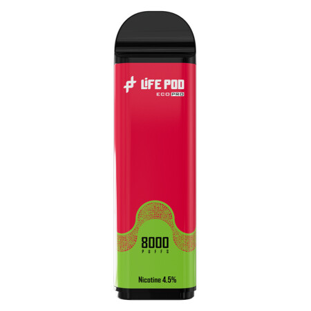 Cartucho De Recarga Life Pod 8000 Puffs Strawberry Kiwi