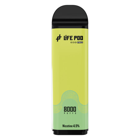 Cartucho De Recarga Life Pod 8000 Puffs Green Grape Ice