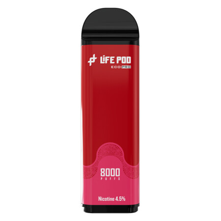 Cartucho De Recarga Life Pod 8000 Puffs Strawberry Ice