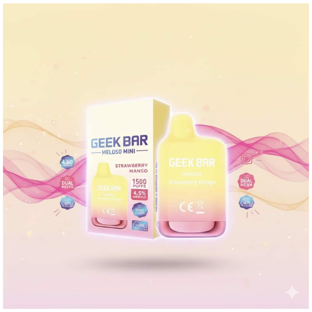 Geek Bar Meloso Mini Strawberry Mango 1500 Puff 1 BANNER 139