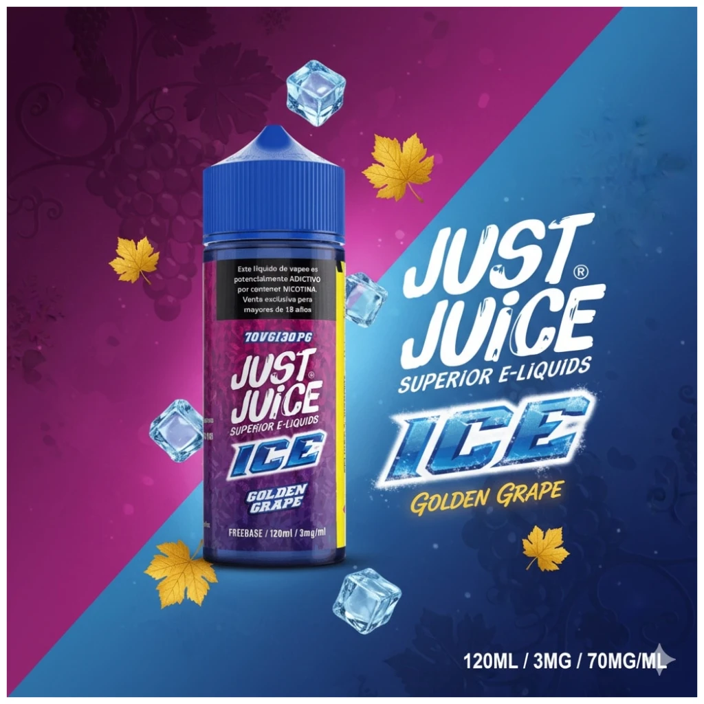 Just Juice Golden Grape Ice 120ml 1 Banner Golden Grape