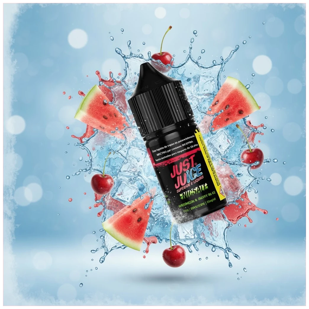 Just Juice Watermelon Cherry Super Ice Salt 30ml 1 Banner Just Juice Watermelon Cherry Super Ice Salt 30ml