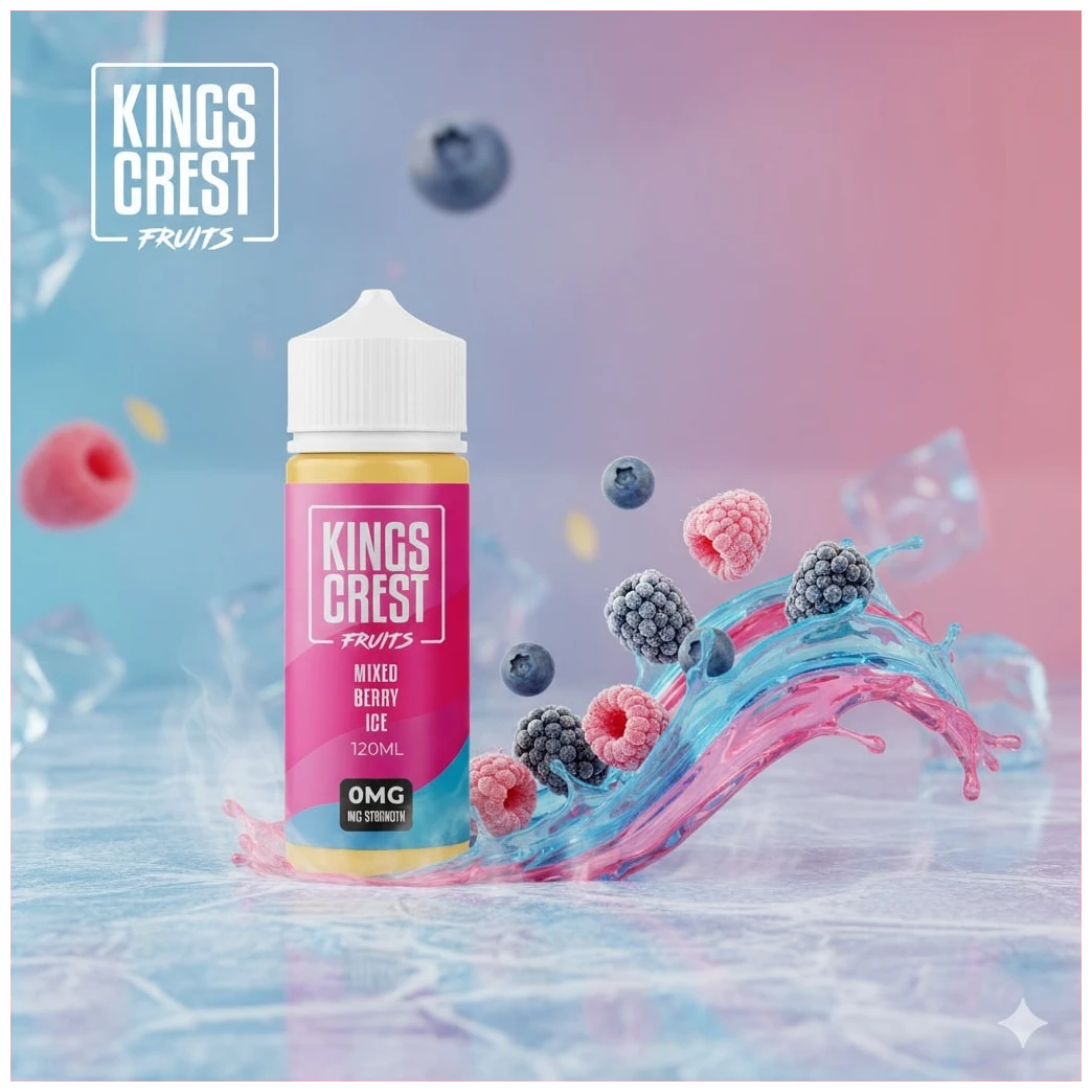 Kings Crest Fruits Mixed Berry Ice 120ml 1 Banner Mixed de berry 120ml