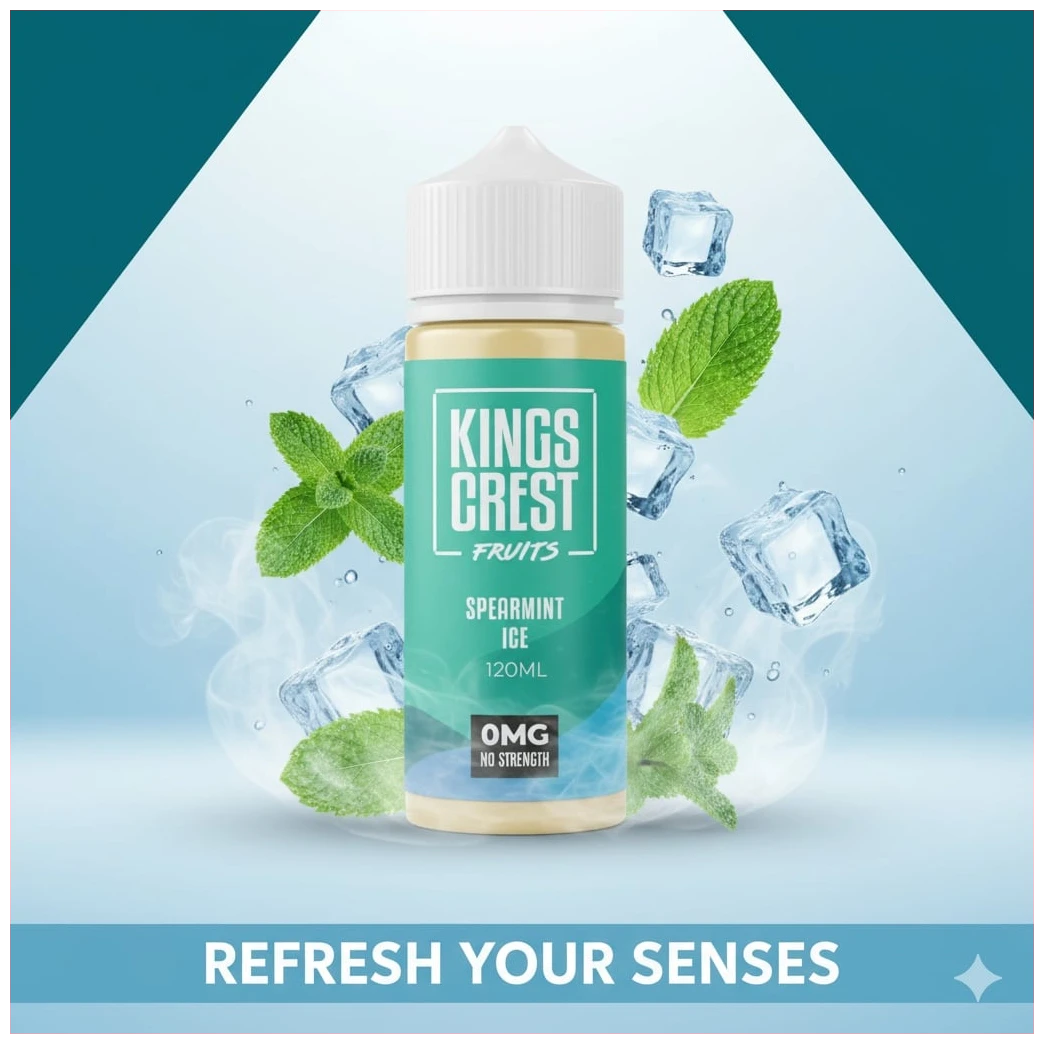 Kings Crest Fruits Spearmint Ice 120ml 1 Banner Spearmint 120ml