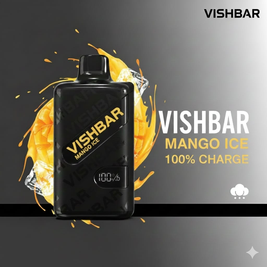 VISHBAR WEEKLY 20000 Puffs Mango Ice 1 Banner VISHBAR WEEKLY 20000 Puffs Mango Ice 1