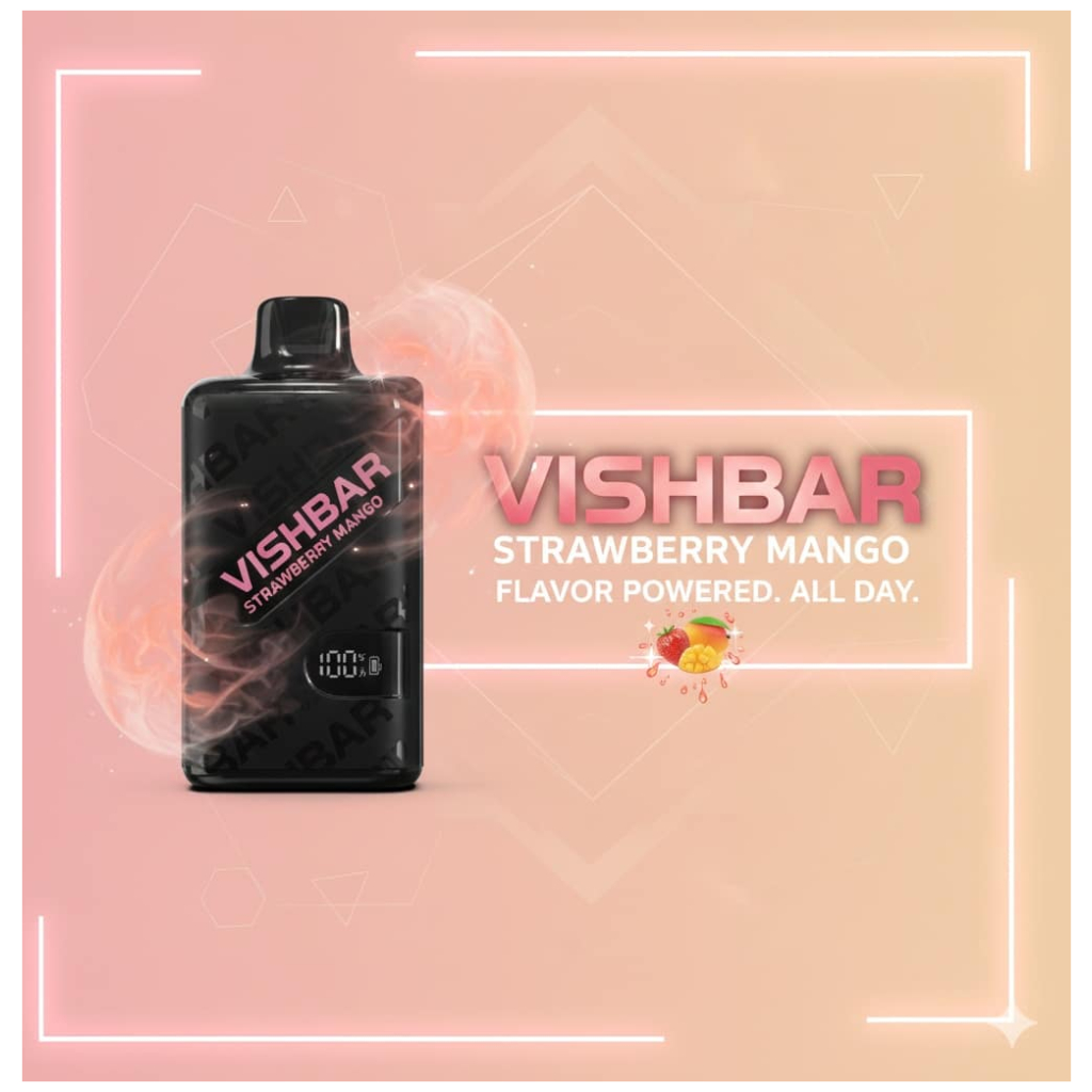 VISHBAR WEEKLY 20000 Puffs Strawberry Mango 1 Banner VISHBAR WEEKLY 20000 Puffs Strawberry Mango
