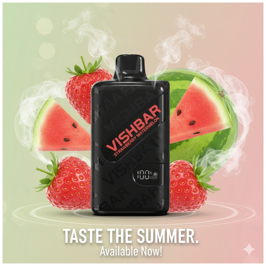 VISHBAR WEEKLY 20000 Puffs Strawberry Watermelon 1 Banner VISHBAR WEEKLY 20000 Puffs Strawberry Watermelon
