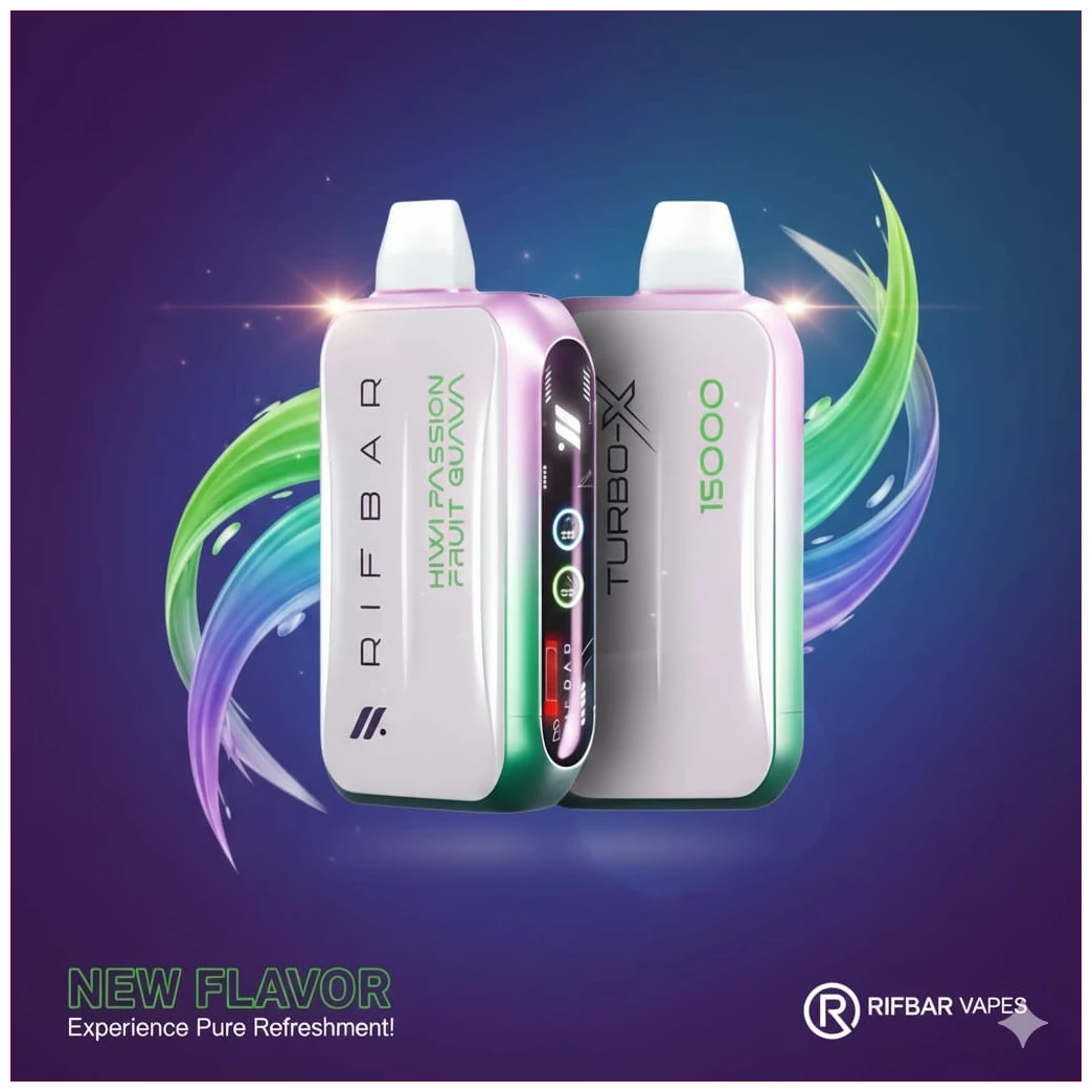 Banner Vaporizador RIFBAR X 15000 Puff Kiwi Passion Fruit Guava