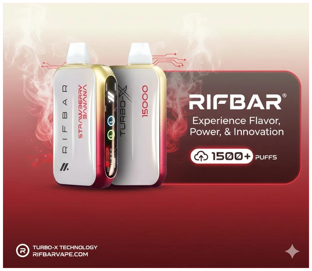 Vaporizador RIFBAR X 15000 Puff Strawberry Banana 1 Banner Vaporizador RIFBAR X 15000 Puff Strawberry Banana