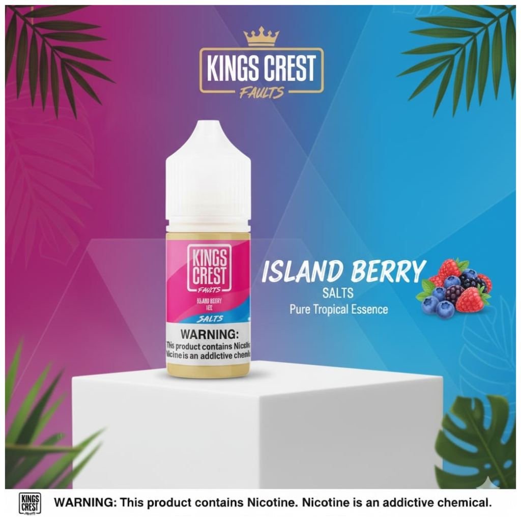 Kings Crest Fruits Mixed Berry Ice Salt 30ml 1 Banner mix de berries 30ml