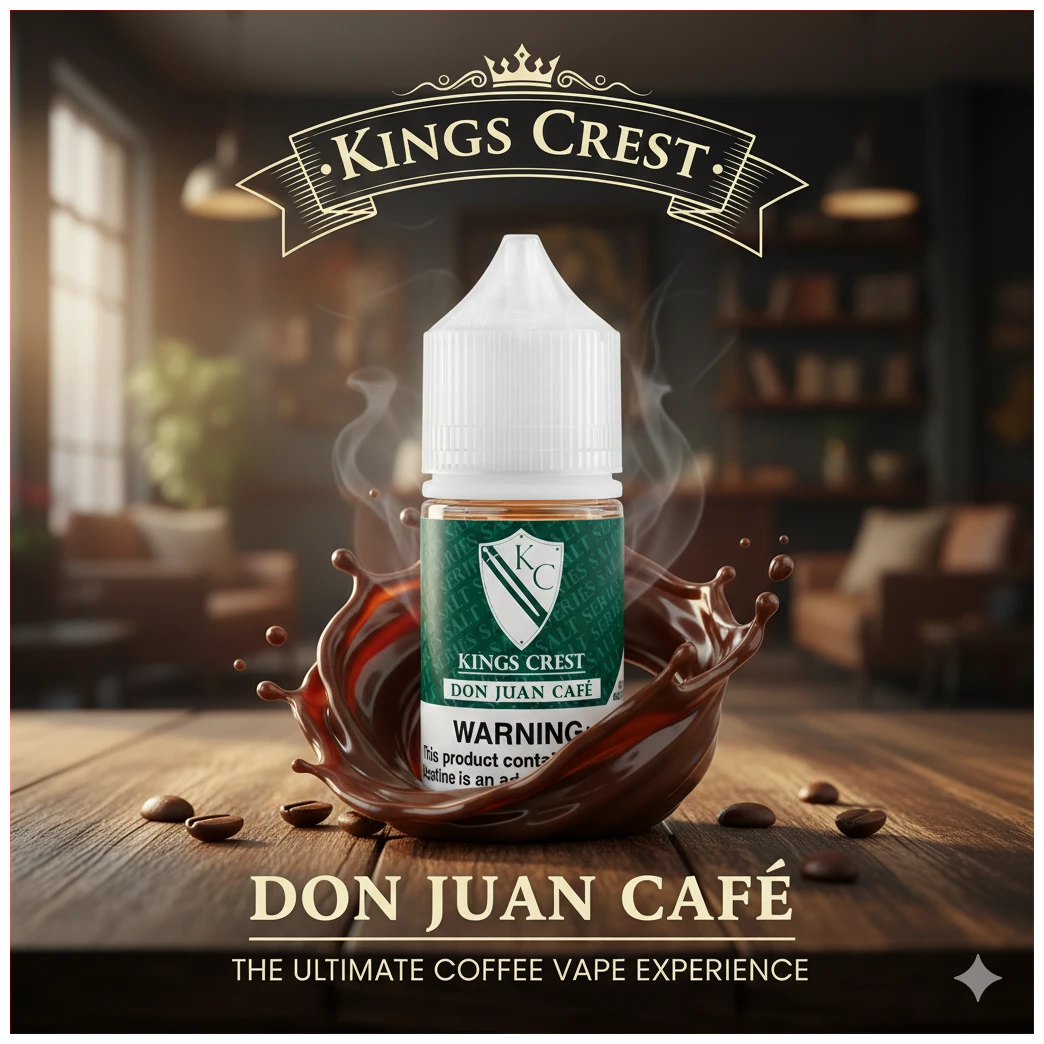 Kings Crest Don Juan Cafe Salt 30ml 1 Don Juan Cafe Salt BANNER