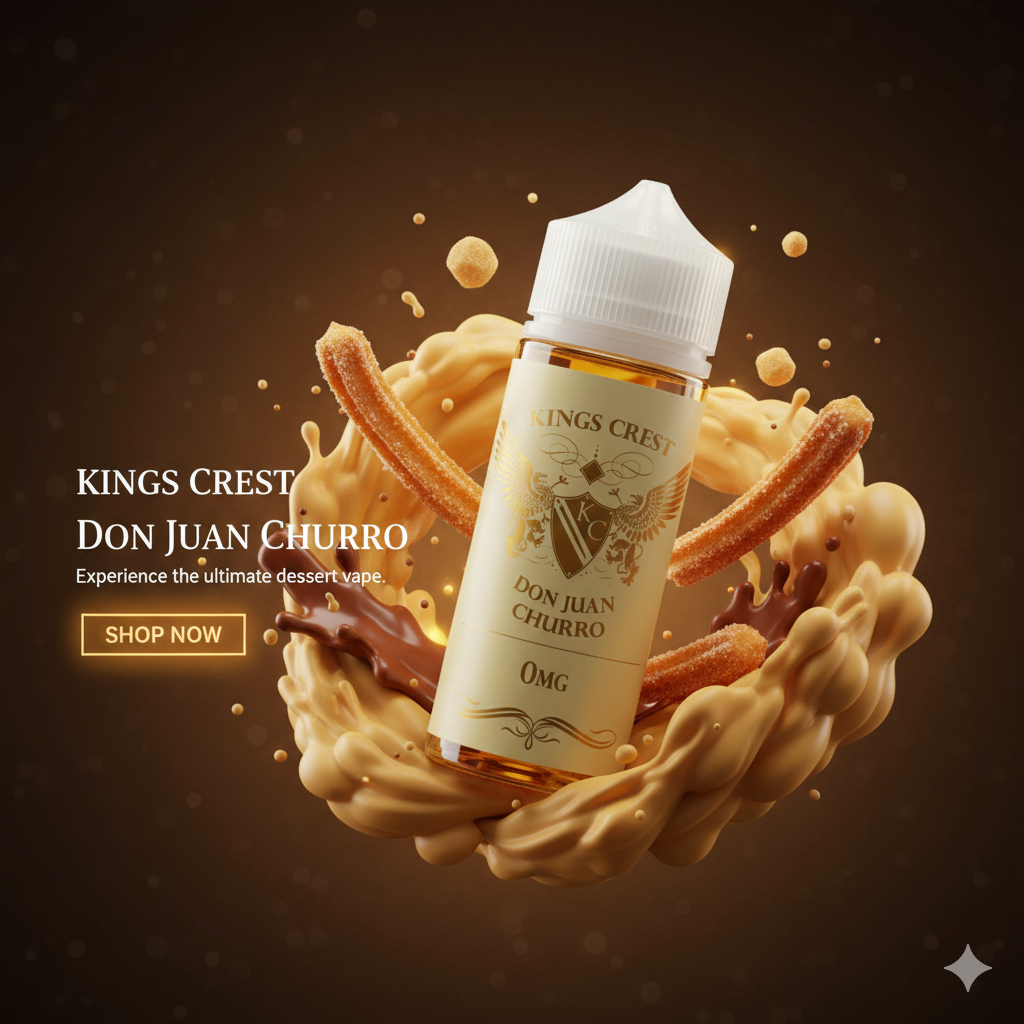 Kings Crest Don Juan Churro 120ml 1 Don Juan Churro banner 120 ml