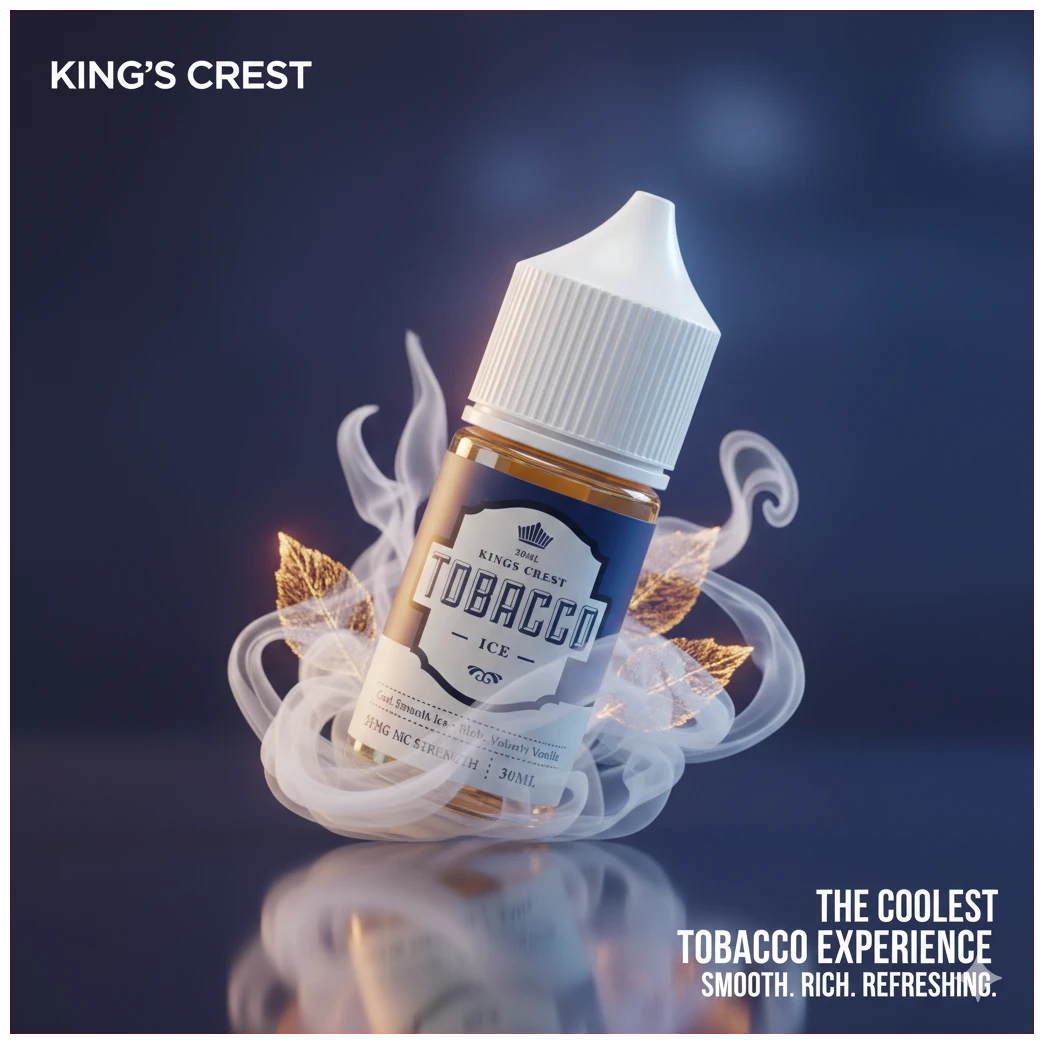 Kings Crest Tobacco Vct Ice Salt 30ml 1 KING CREST VCT ICE salt