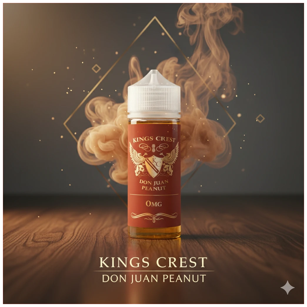 Kings Crest Don Juan Peanut 120ml 1 KINGS CREST DON JUAN PEANUT 120 ML BANNER
