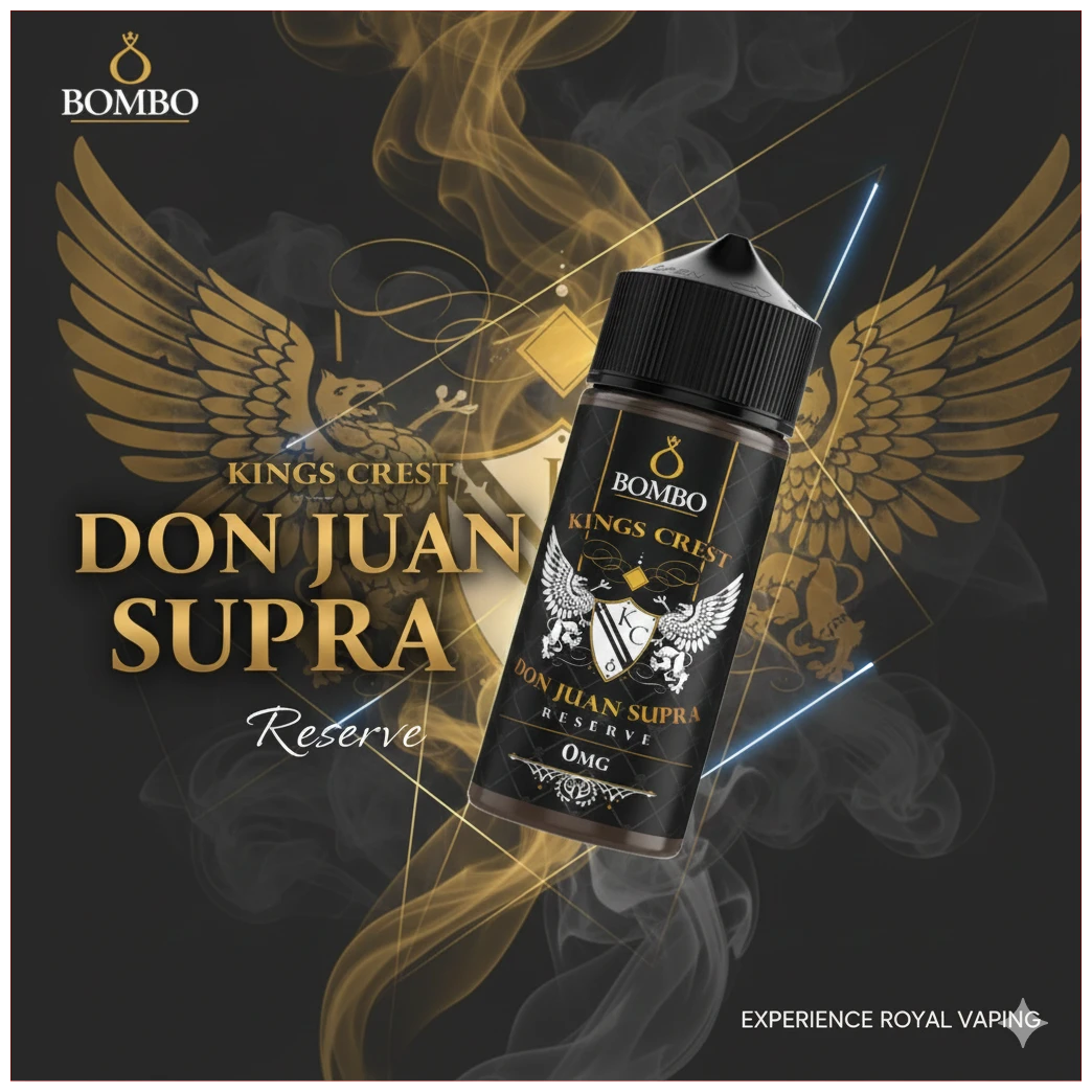 Kings Crest Don Juan Supra Reserve 120ml 1 KINGS CREST DON JUAN SUPRA RESERVE 120 ML BANNER