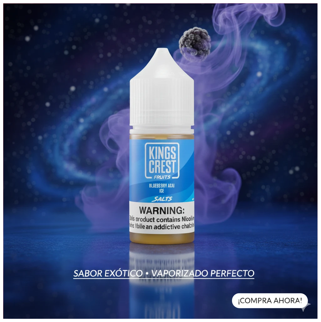Kings Crest Fruits Salts Blueberry Acai Ice 30ml E Juice banner
