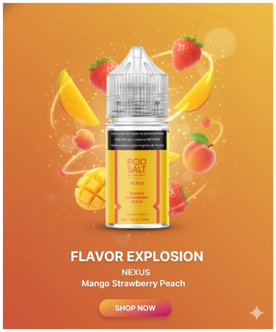 Mango Strawberry Peach banner