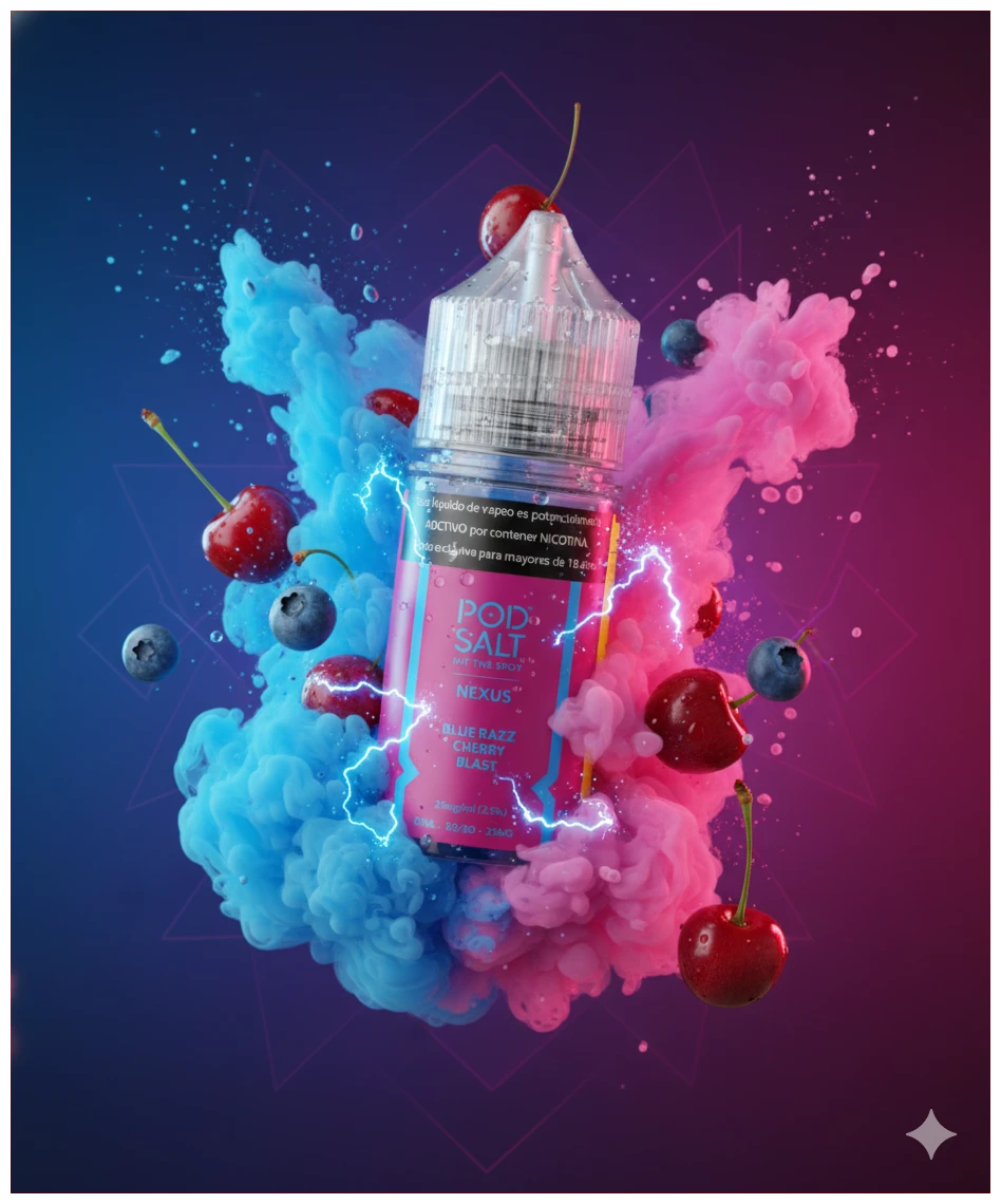 Pod Salt Nexus Blue Razz Cherry Blast 30ml BANNER