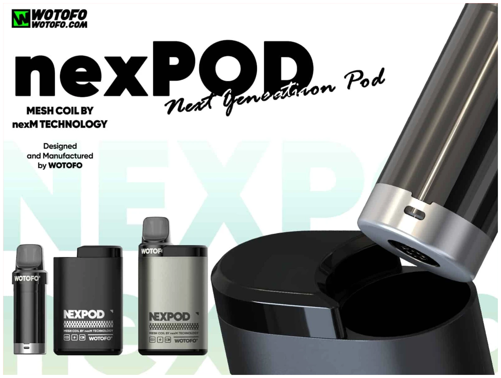 Vaporizador Wotofo Nexpod Kit Caramel Tobacco 5000 Puffs 1 Recarga wotofo 3