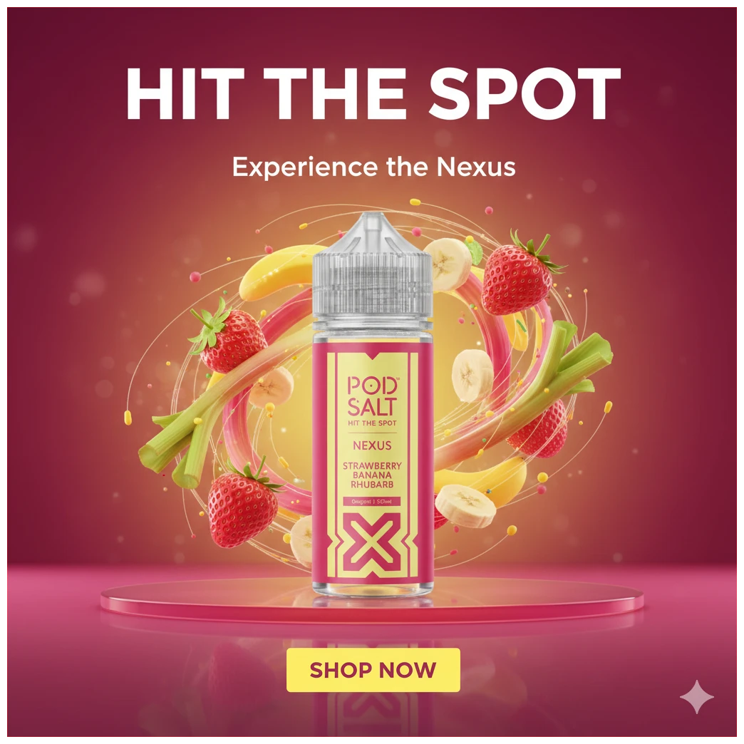 Strawberry Banana Rhubarb 100 ml banner