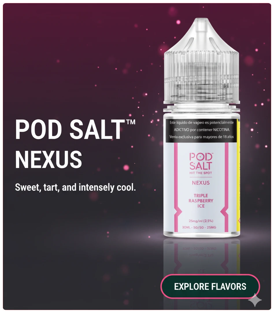 Pod Salt Nexus Triple Raspberry Ice 30ml 1 TRIPLERAPSBERRY ICE BANNER