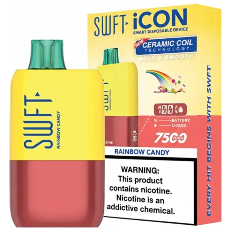Vaporizador SWFT ICON 7500 Puff Rainbow