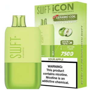 Vaporizador SWFT ICON 7500 Puff Sour Apple