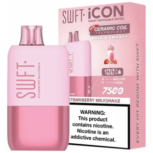 Vaporizador SWFT ICON 7500 Puff Strawberry Milkshake
