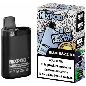 Vaporizador Wotofo Nexpod Kit Blue Razz Ice 5000 Puffs