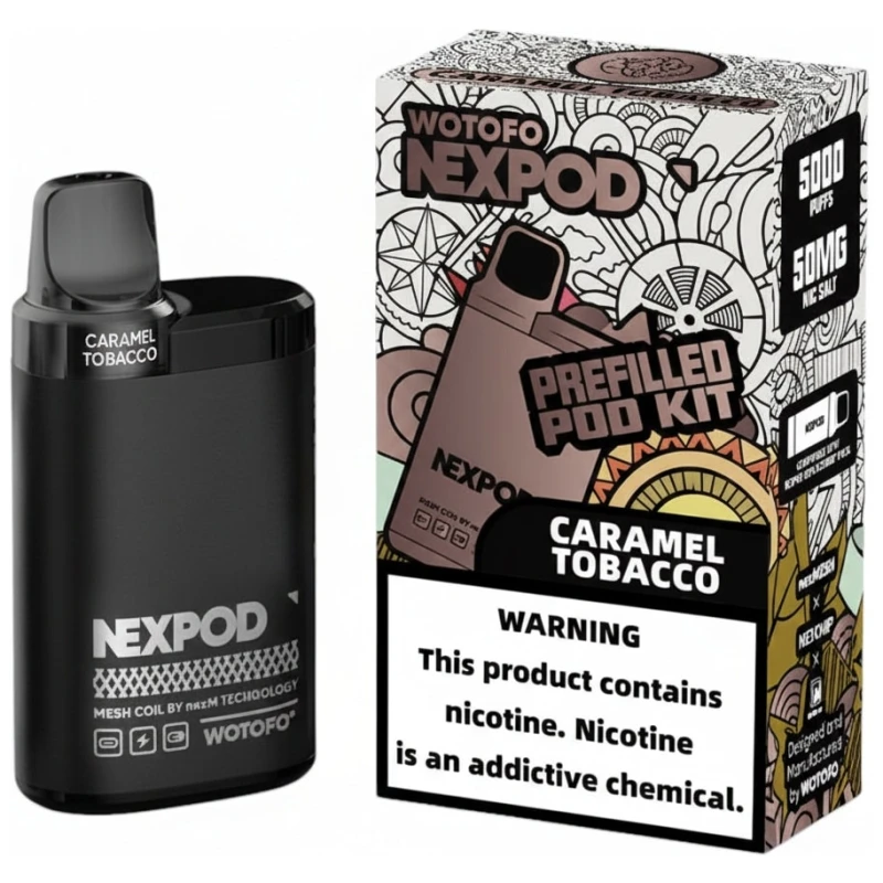 Vaporizador Wotofo Nexpod Kit Caramel Tobacco 5000 Puffs Vaporizador Wotofo Nexpod Kit Caramel Tobacco 5000 Puffs
