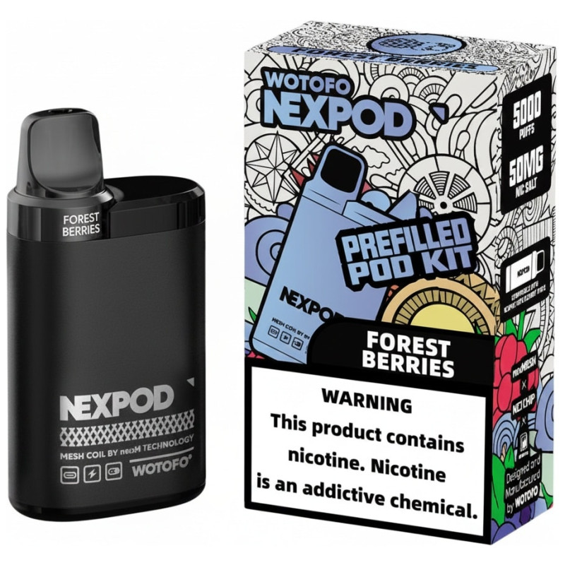 Vaporizador Wotofo Nexpod Kit Forrest Berries 5000 Puffs