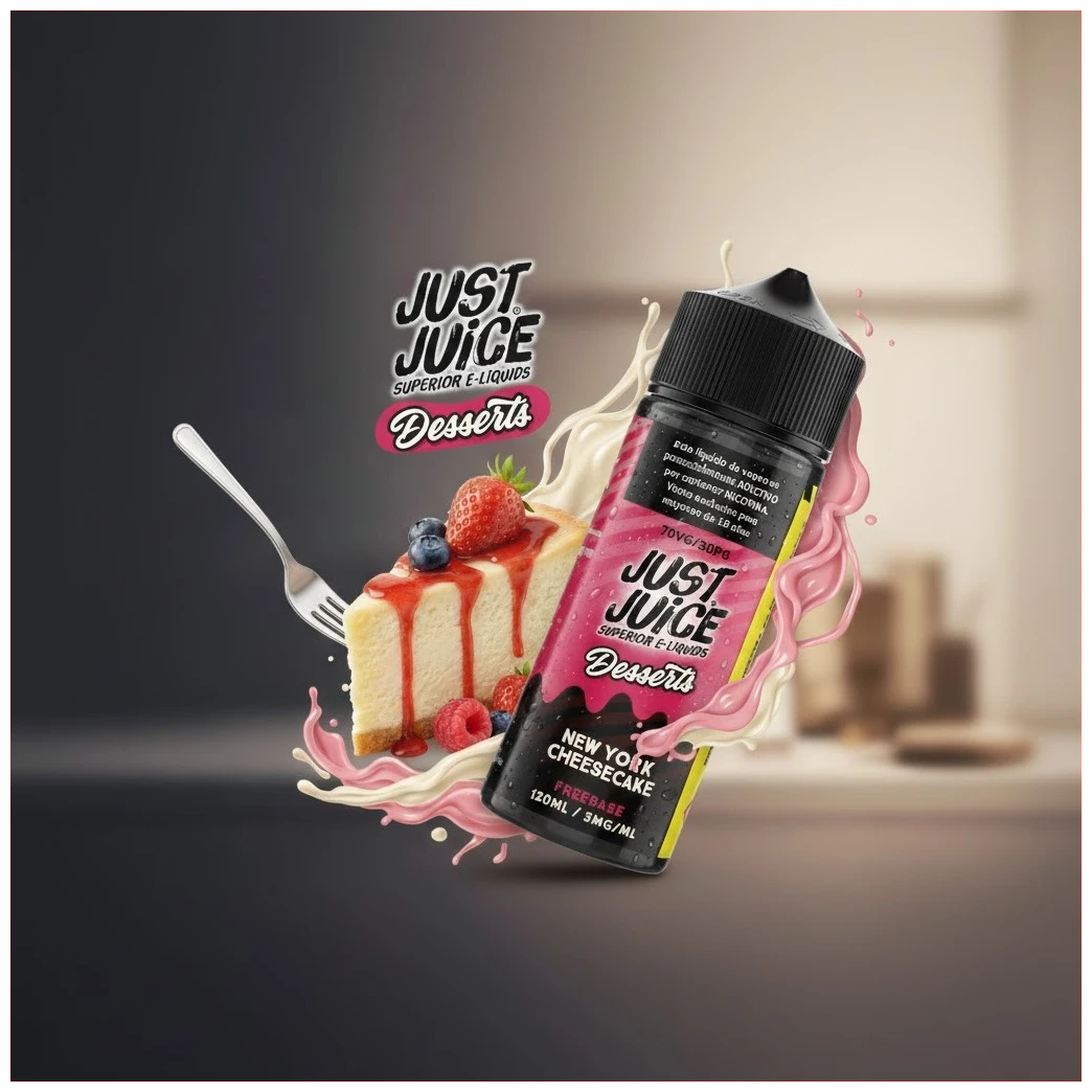 Just Juice New York Cheesecake 120ml 1 banner Just Juice New York Cheesecake 120ml
