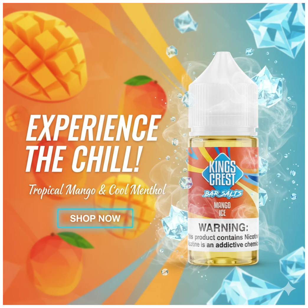 kings crest bar salts mango ice 30 ml