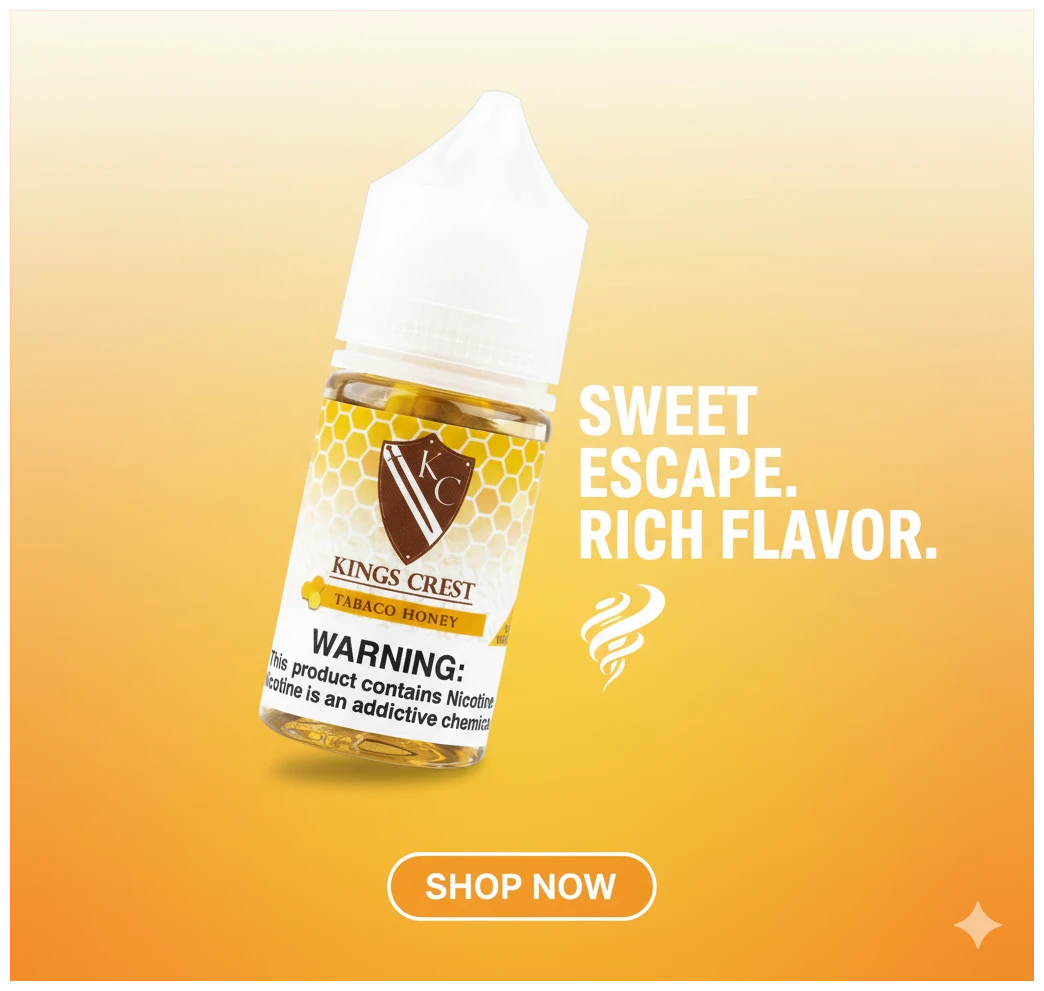 Kings Crest Don Juan Tabaco Honey Salt 30ml 1 kings crest don juan tabaco honey 30 ml banner