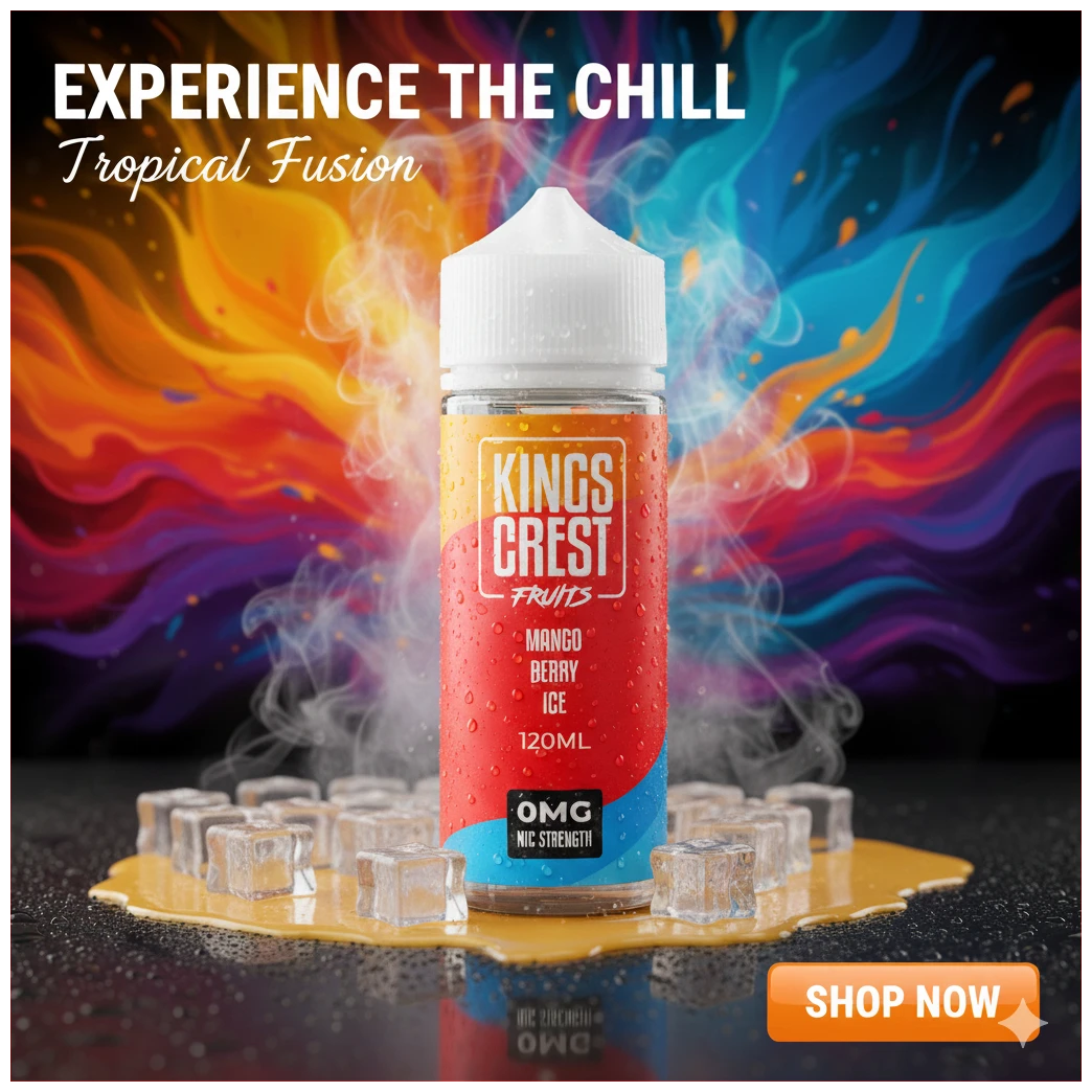 kings crest fruits mango berry ice 120 ml banner