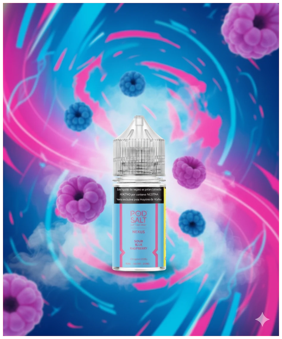 Pod Salt Nexus Sour Blue Raspberry 30ml 1 sour blue rapsberry banner 2