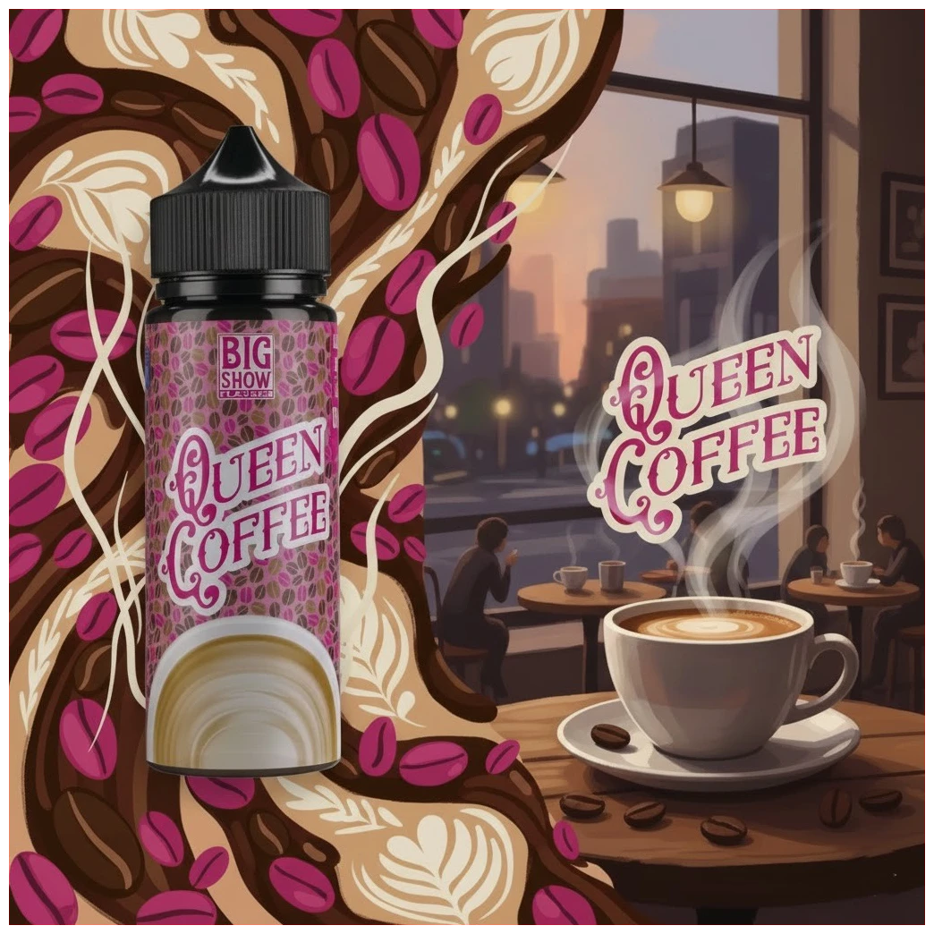 Cloudy Demons Queen Coffe 120ml 1 Cloudy Demons Queen Coffe