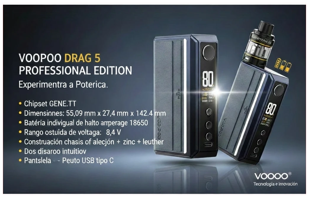 Voopoo Drag 5 177W Box Mod 1 Drag 5 mod Banner
