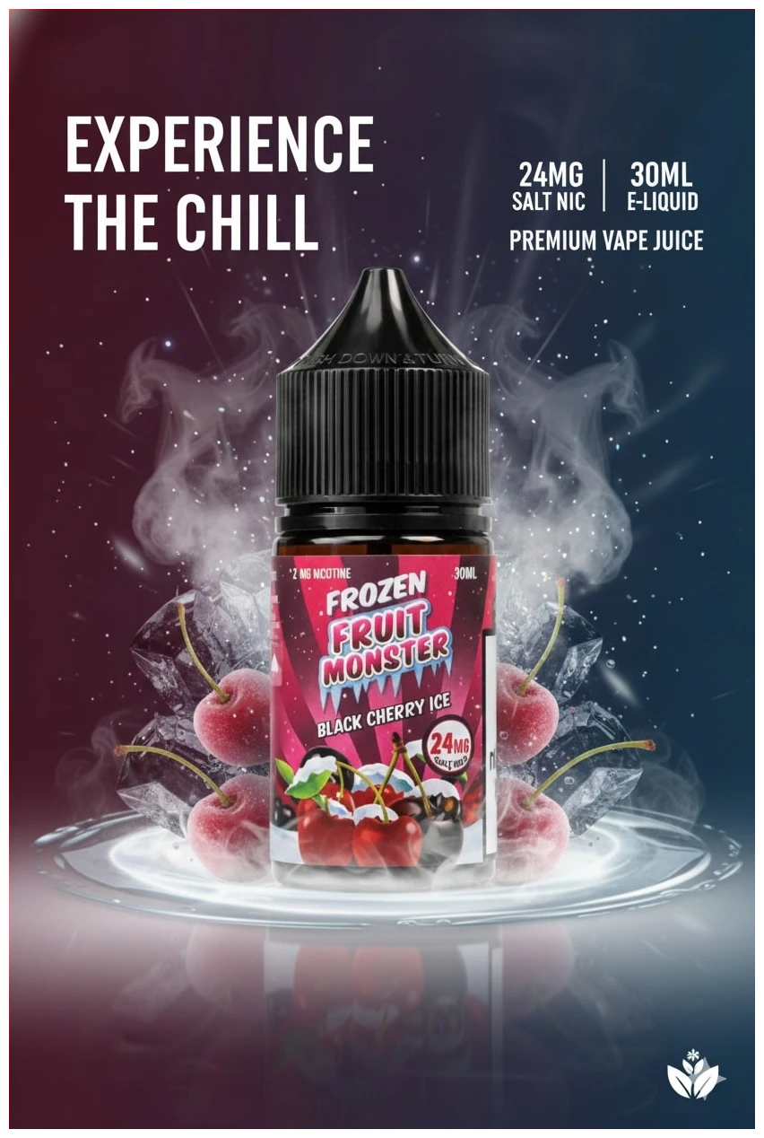 Frozen Fruit Monster Black Cherry Salt 30ml 1 Frozen Fruit Monster Black Cherry ice 30ml banner