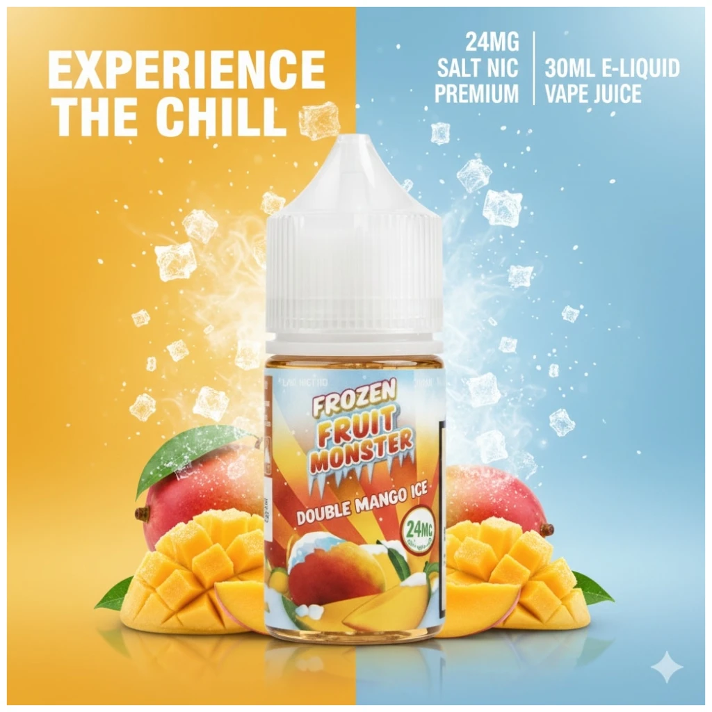 Frozen Fruit Monster Double Mango Salt 30ml 1 Frozen Fruit Monster Double Mango 30ml banner